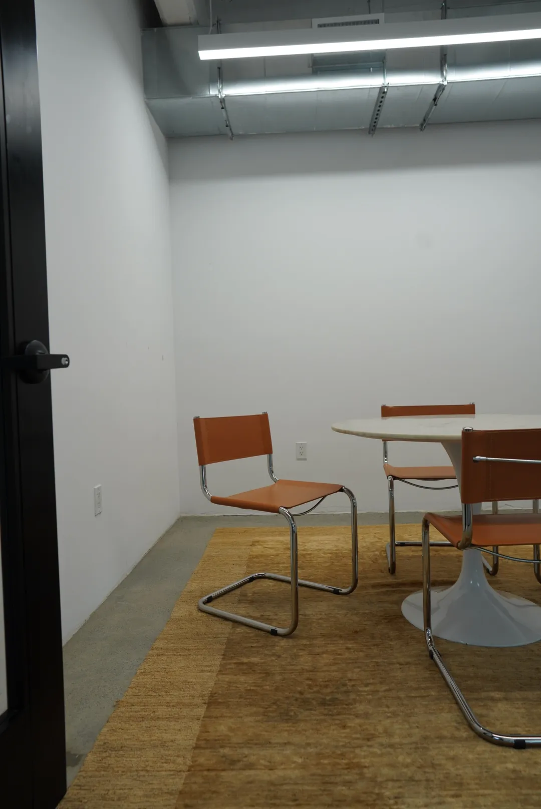 Chesca Cantilever Chairs, Faux Leather