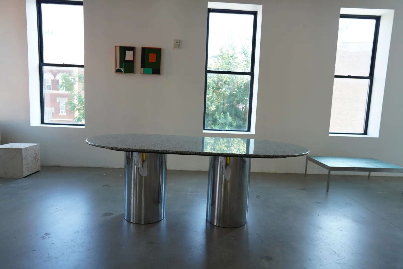 Granite Top Dining/Conference Table — Leon Rosen for Pace — view 6