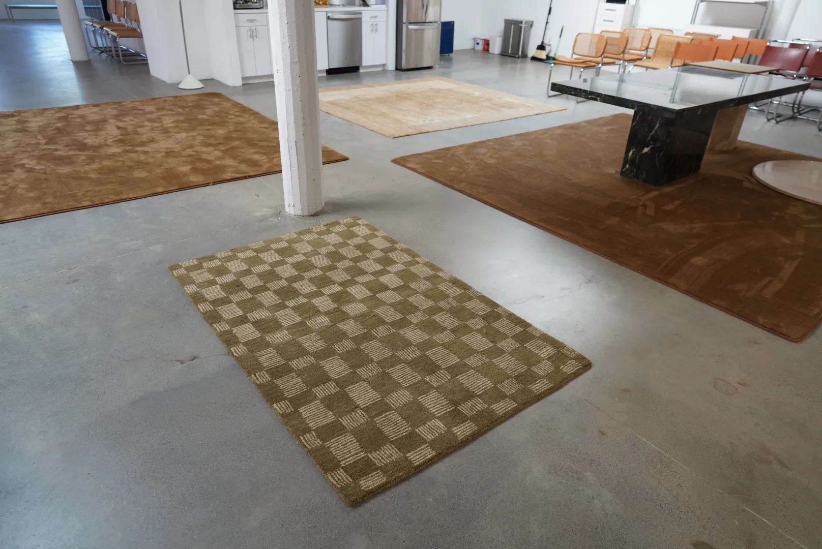 Small Checkered Area Rug