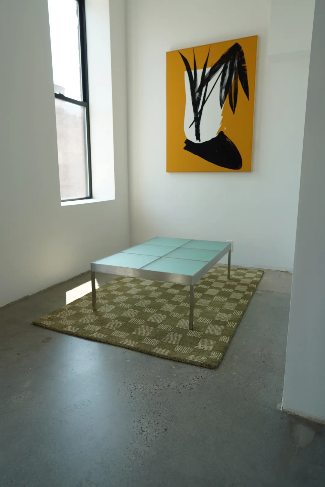 Ligne Roset Metal and Glass Coffee Table