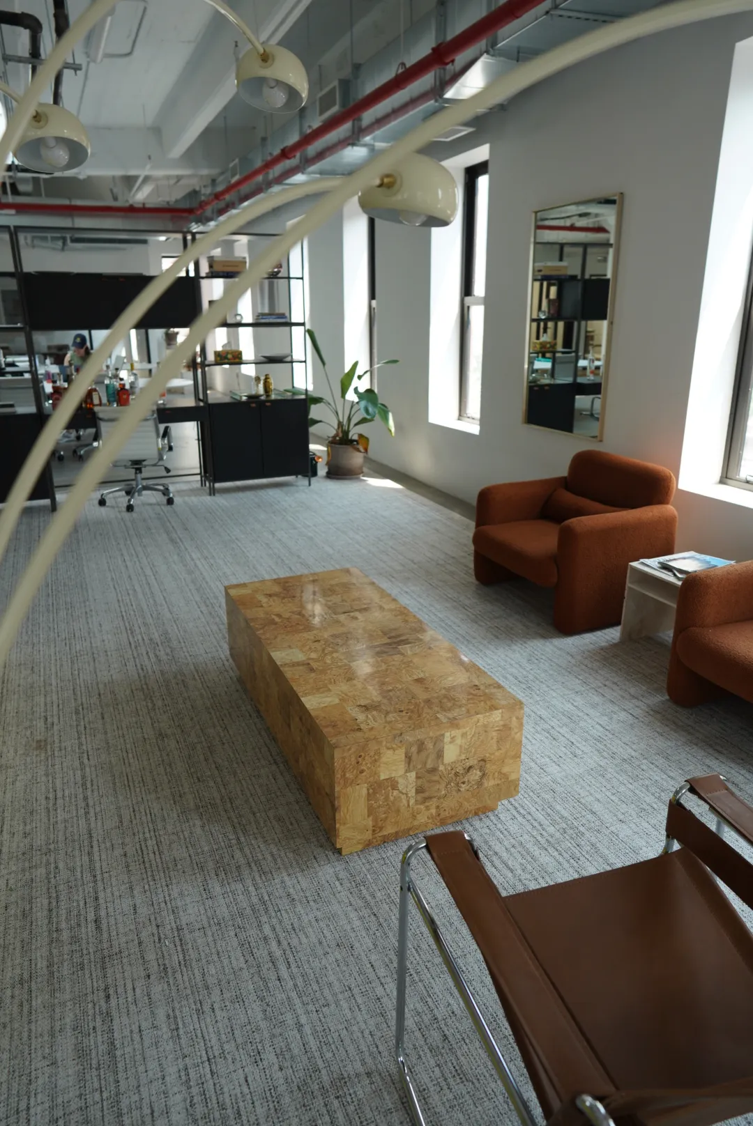 Burlwood Laminate Coffee Table — view 2