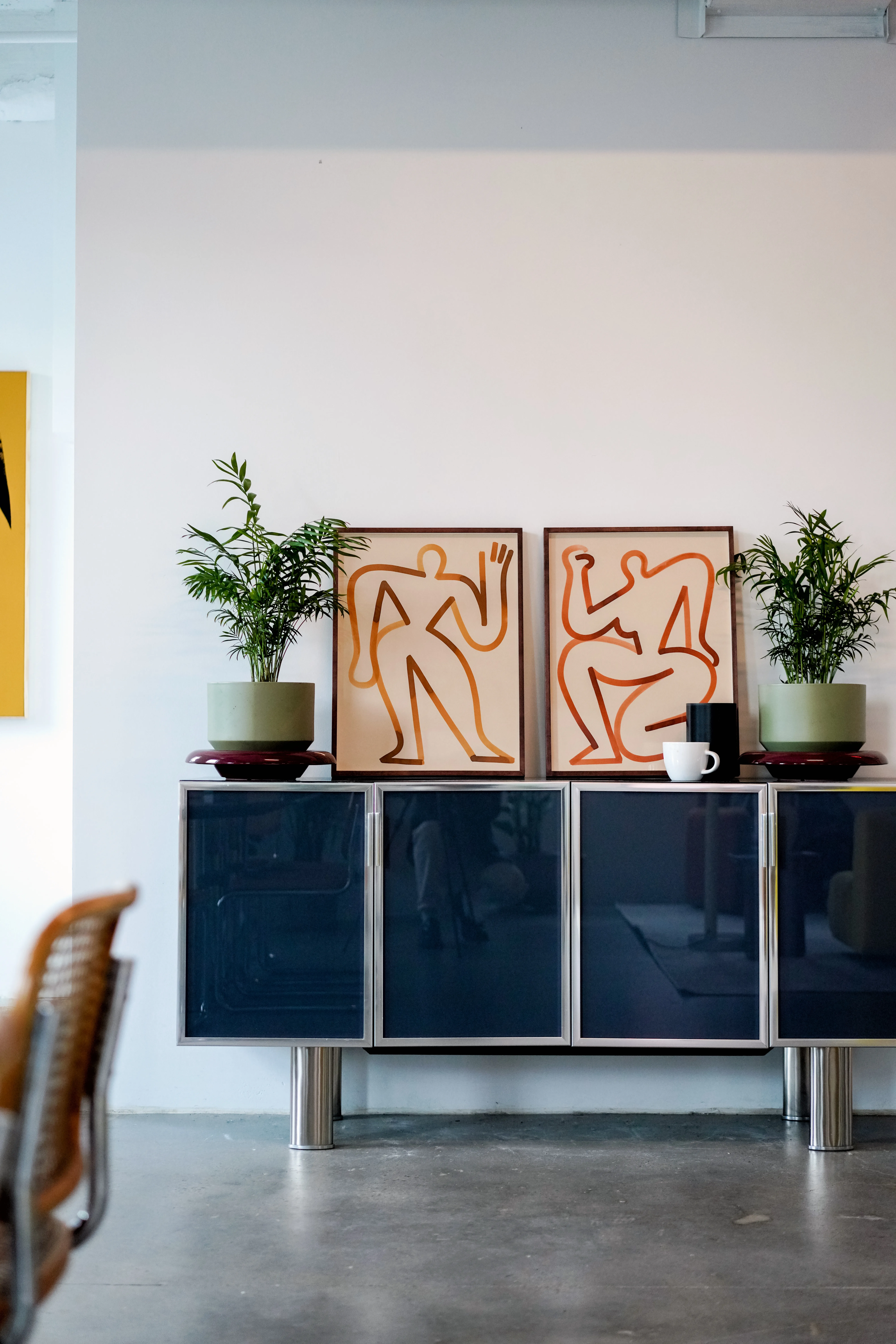 Slate Gray Credenza