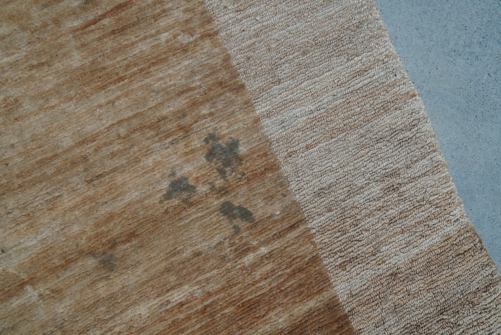 Vintage Golden Silk Rug — view 7