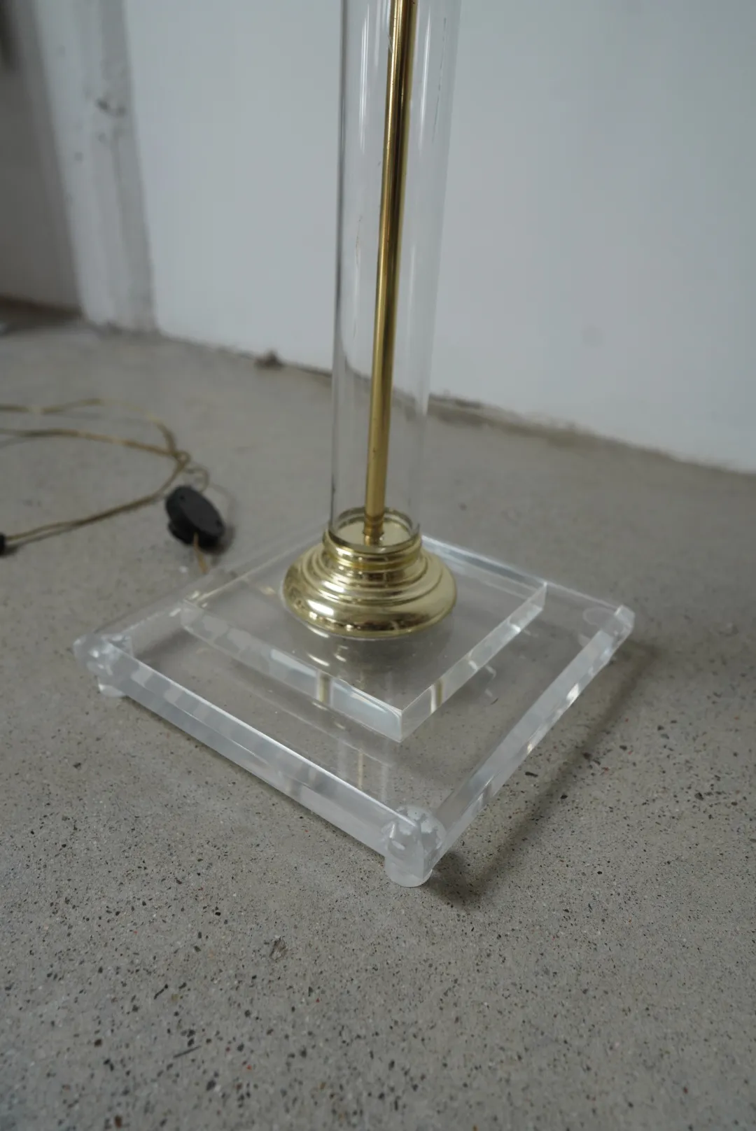 Postmodern Lucite Floor Lamp — view 2