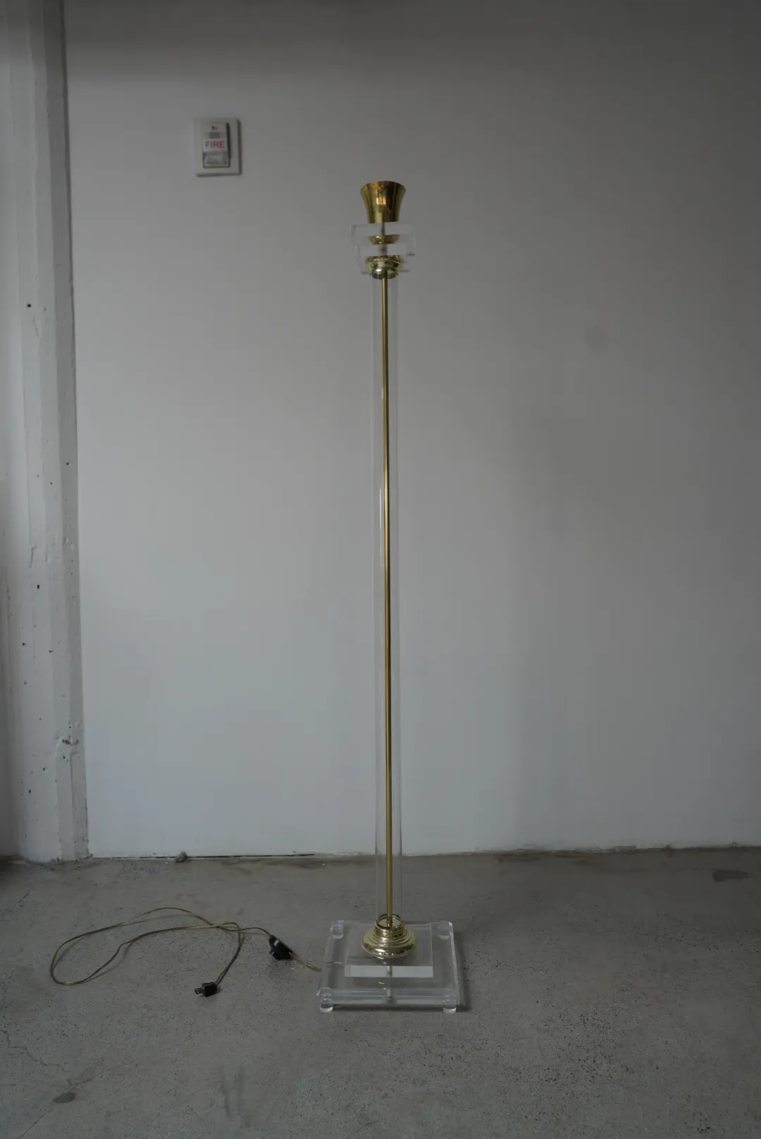 Postmodern Lucite Floor Lamp — view 3