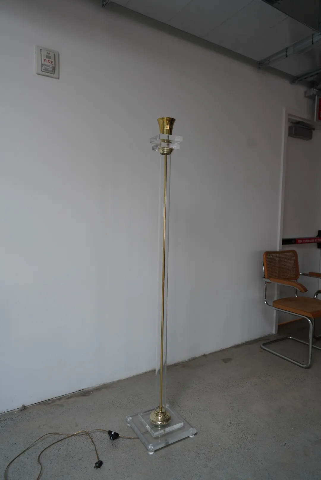 Postmodern Lucite Floor Lamp — view 5