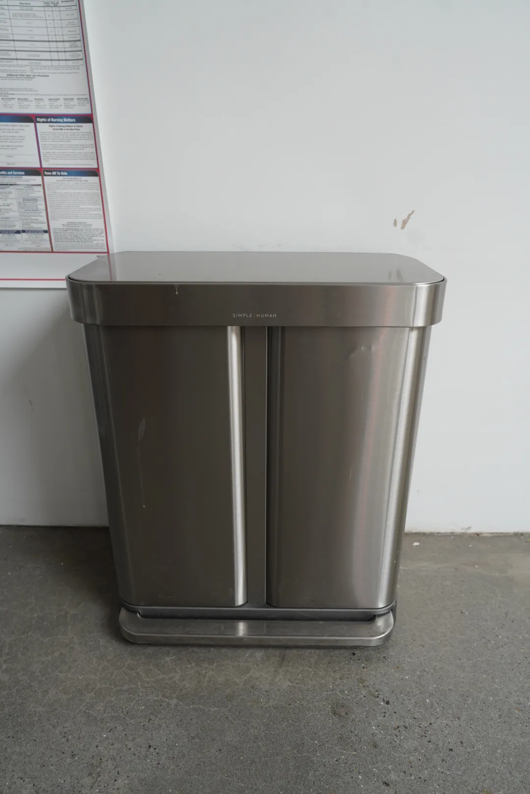 Simplehuman Dual-Cylinder Trash Can