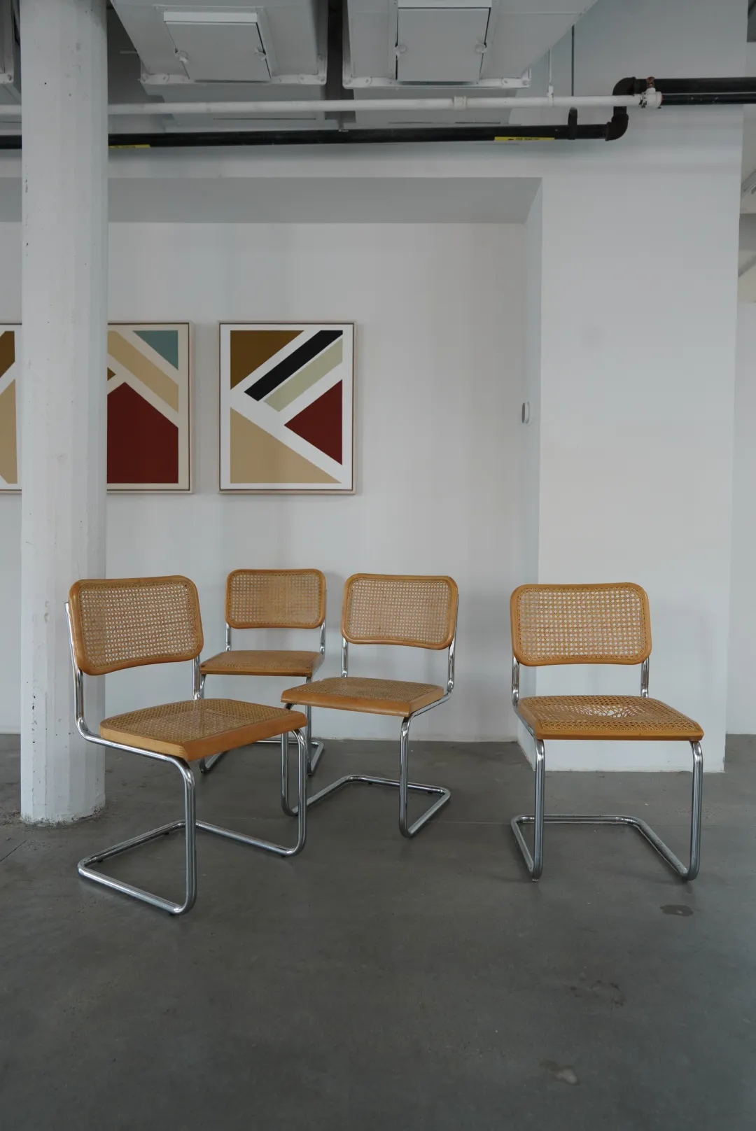 Caned Cesca Chair, Knoll style
