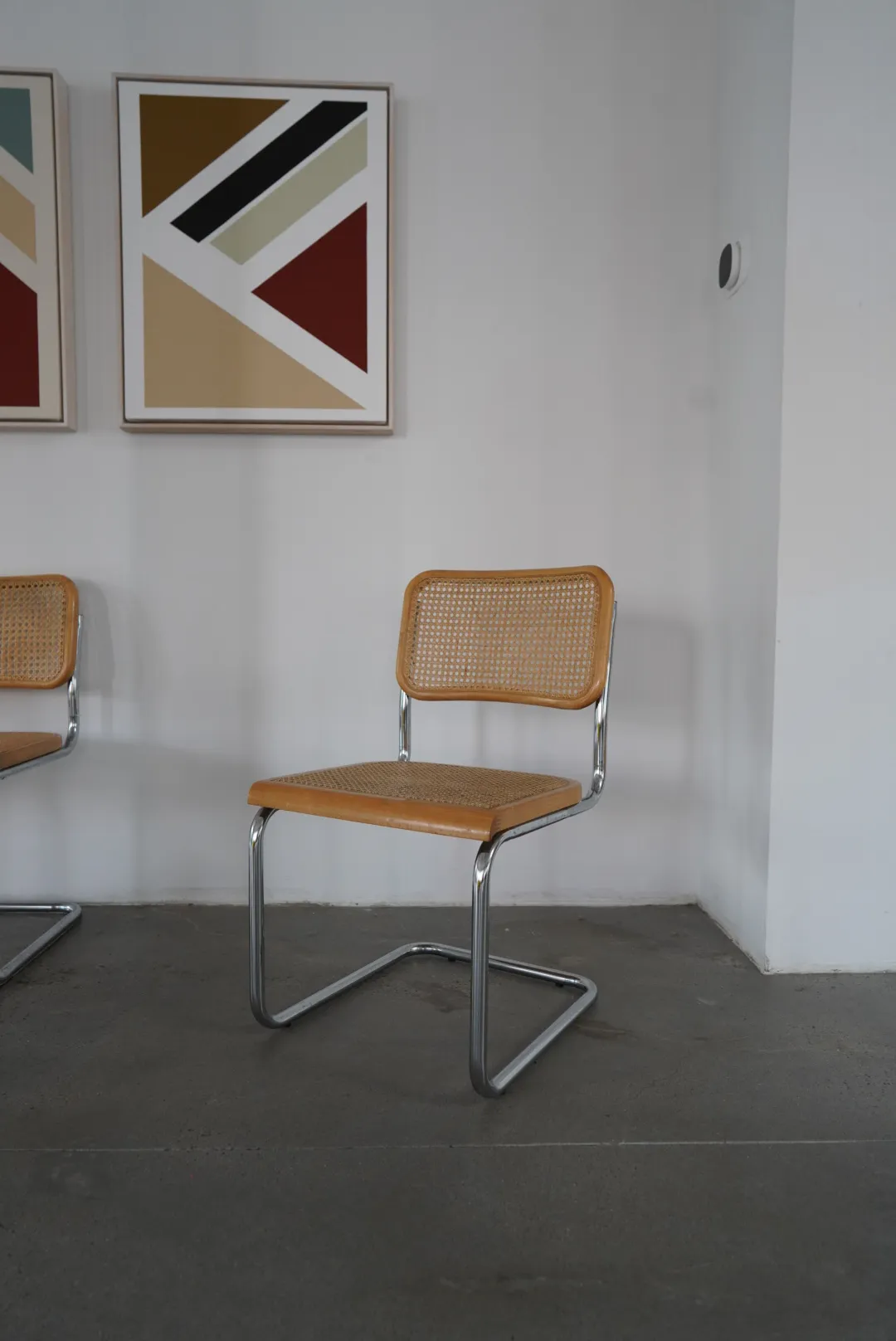 Caned Cesca Chair, Knoll style — view 2