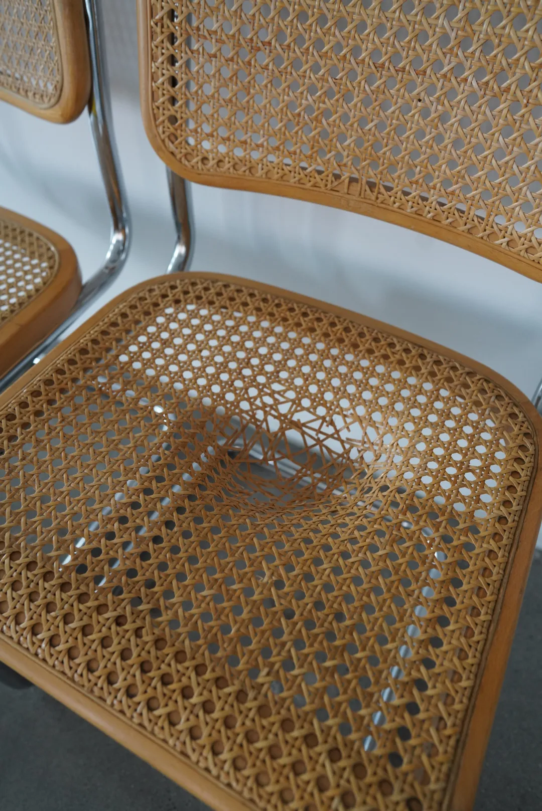 Caned Cesca Chair, Knoll style — view 3