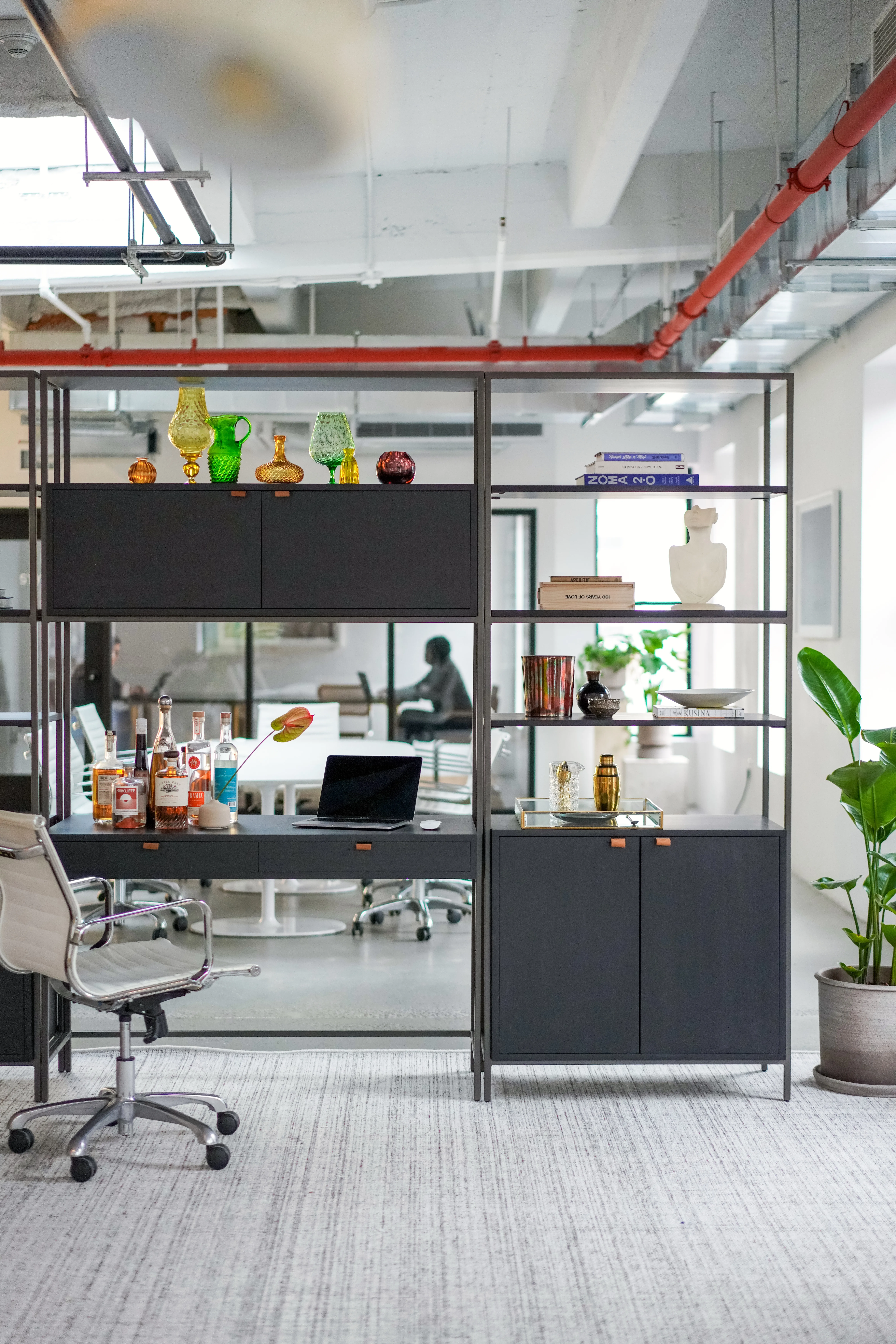 Lulu and Georgia Bookcase and Desk Combo