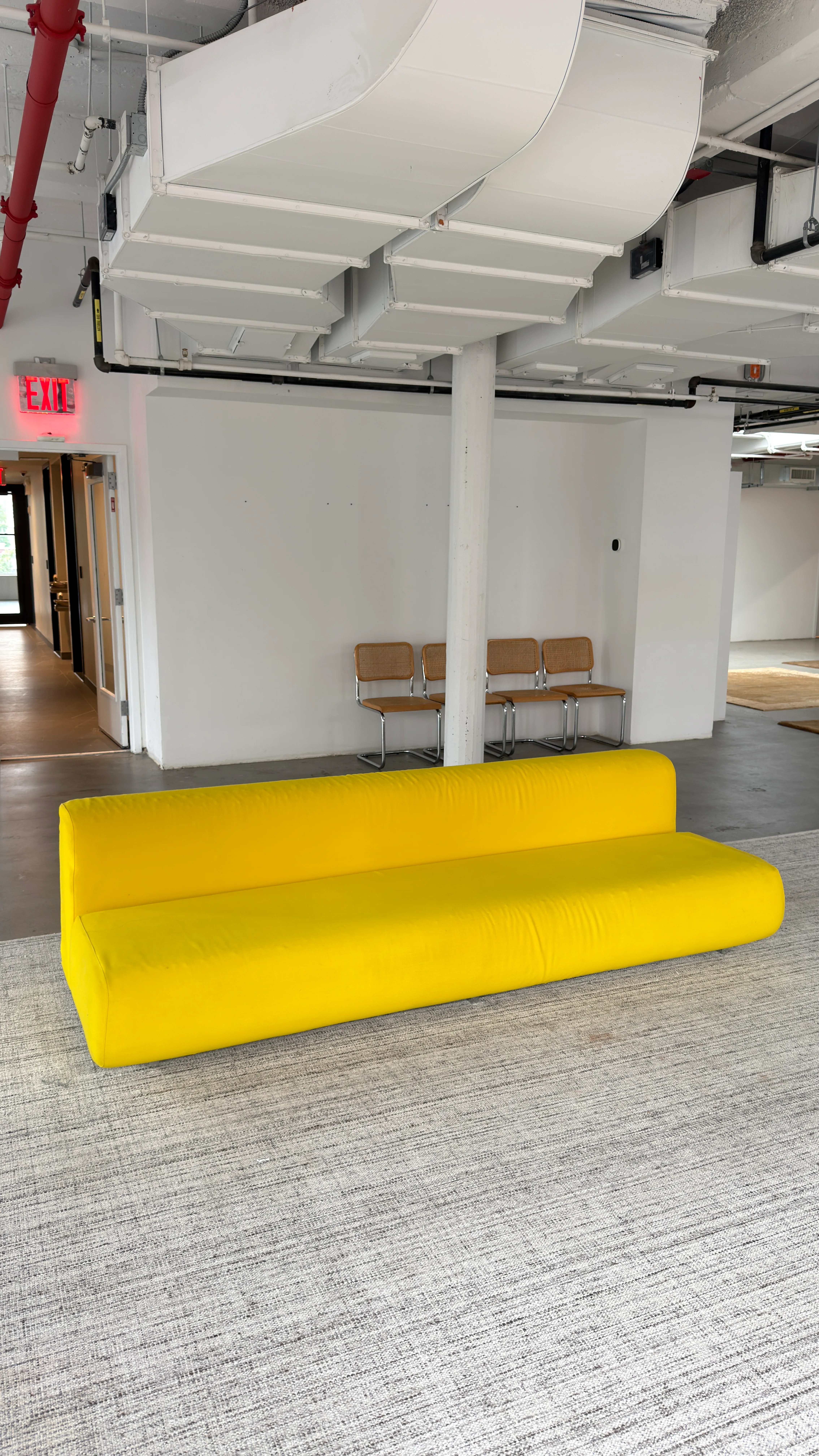 Vintage Knoll Yellow Sofa