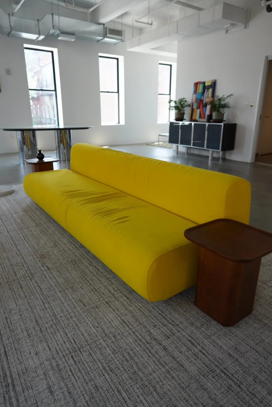 Vintage Knoll Yellow Sofa