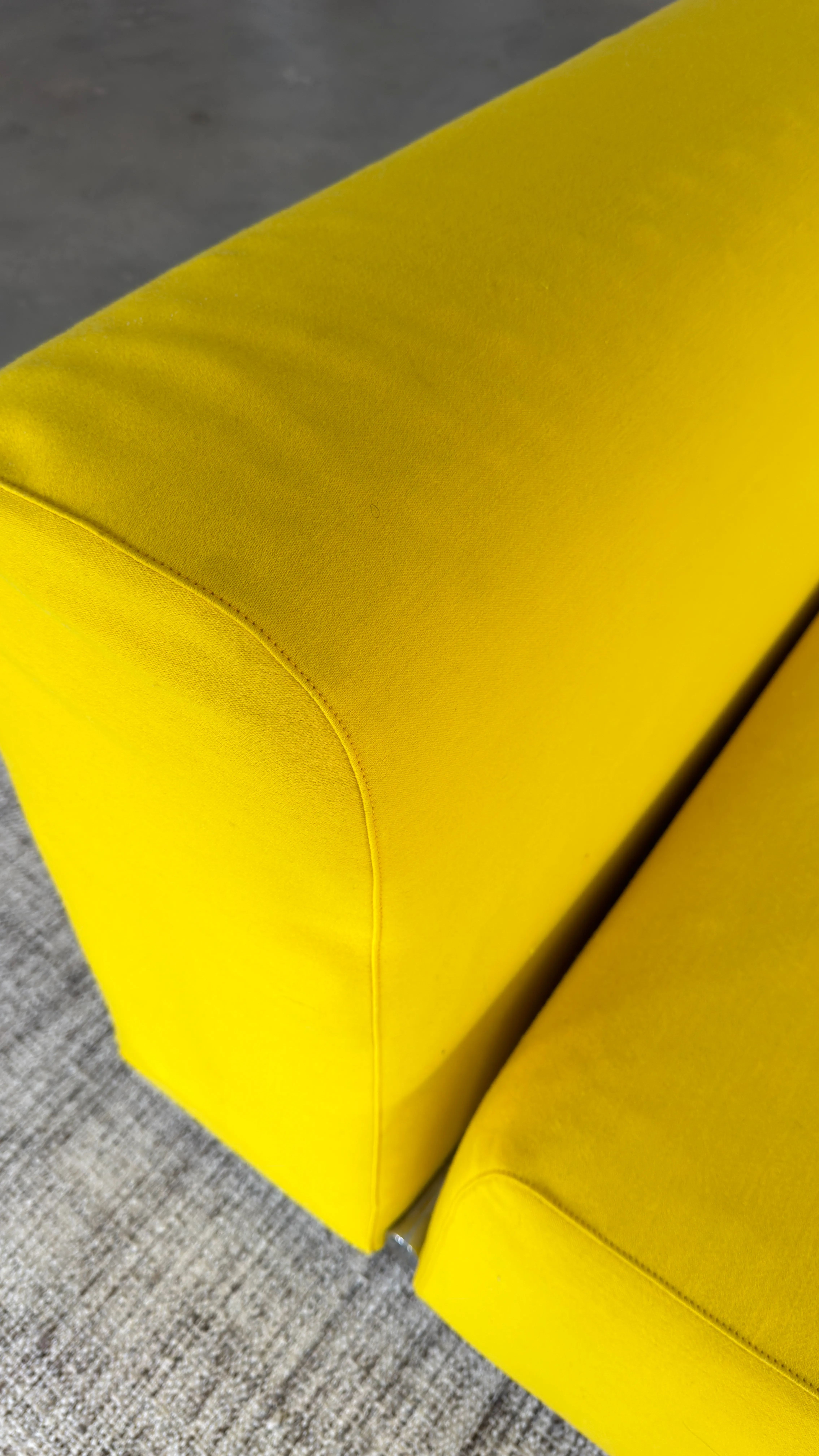 Vintage Knoll Yellow Sofa — view 4