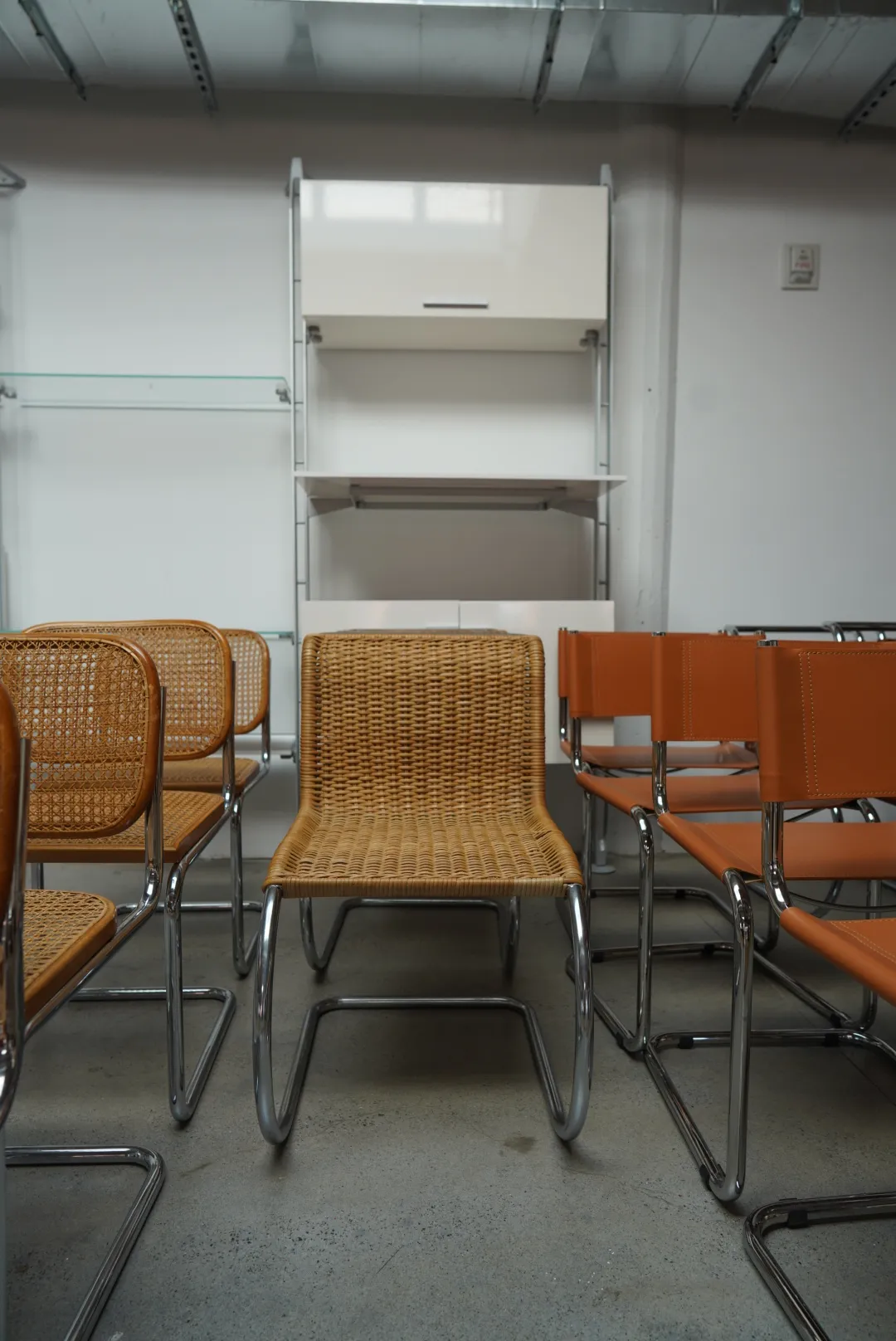 Caned Mies van der Rohe Cantilever Chairs — view 3